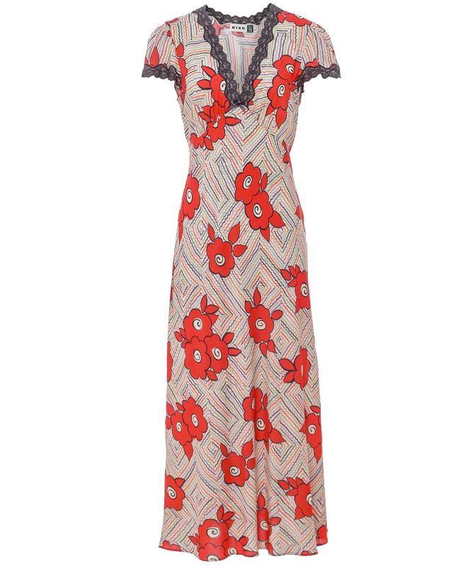 RIXO Clarice Midi Dress