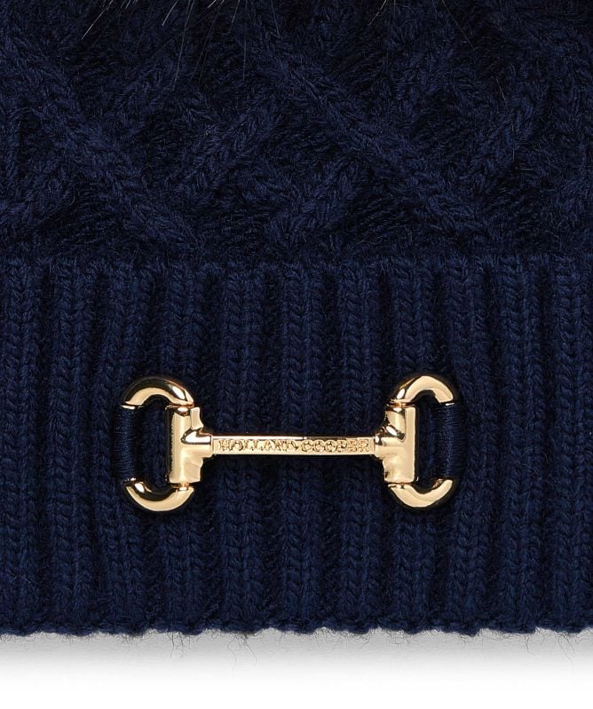 Holland Cooper Horsebit Bobble Hat