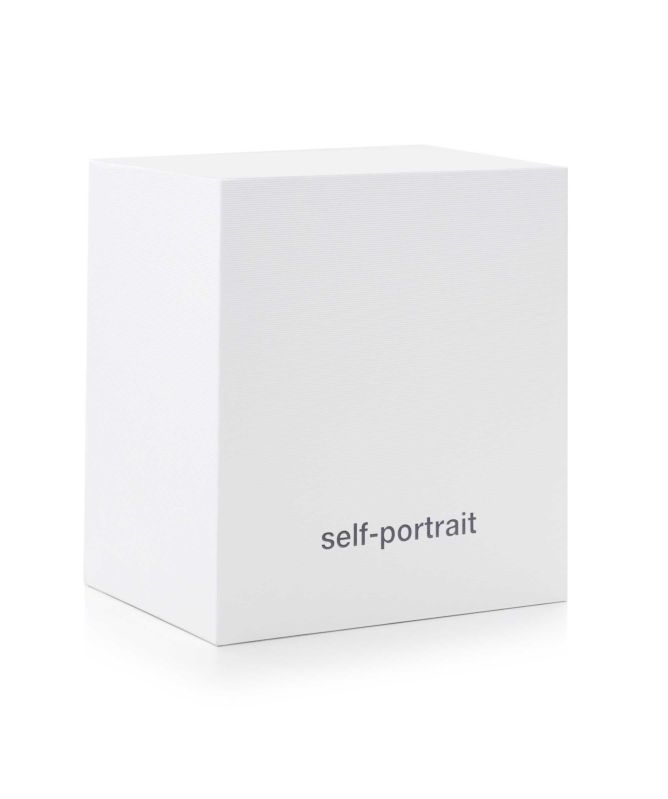 Self-Portrait Gold Crystal Heart Clutch