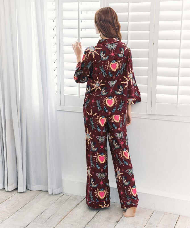 Chelsea Peers Enchanted Glade Print Long Pyjamas