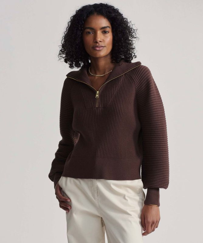 Varley Reid Half-Zip Knit Sweatshirt