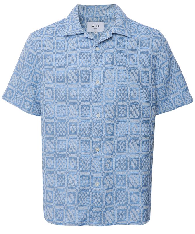 Wax London Geo Dobby Didcot Shirt