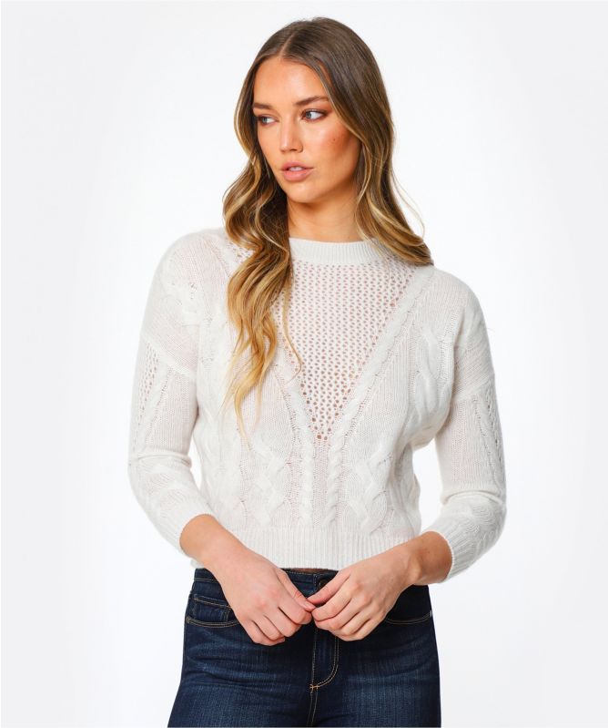 Van Kukil Virginia Cashmere Cable Knit Sweater