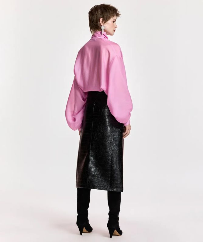 Essentiel Antwerp Karismatic Oversized Pussy-Bow Top