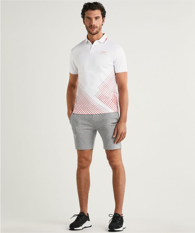 Hackett Interlock AMR Fading Lines Polo Shirt