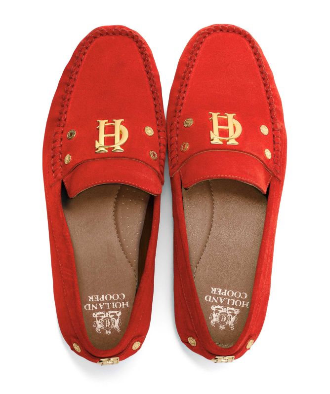 Holland Cooper Suede Driving Loafers