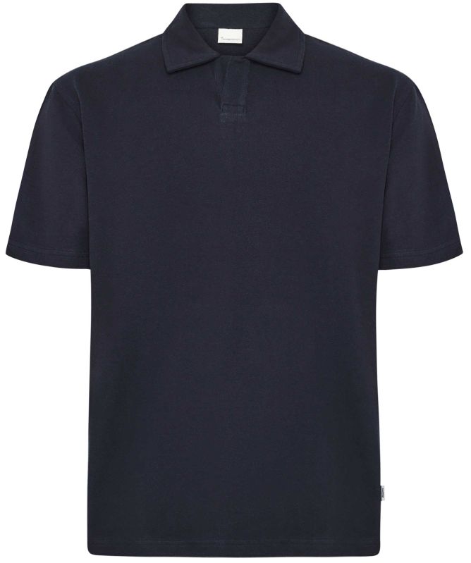 Knowledge Cotton Loose Bouclé Polo