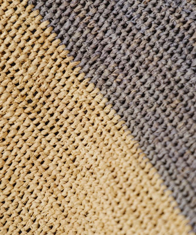 Rabarany Raffia Tassel Tote Bag