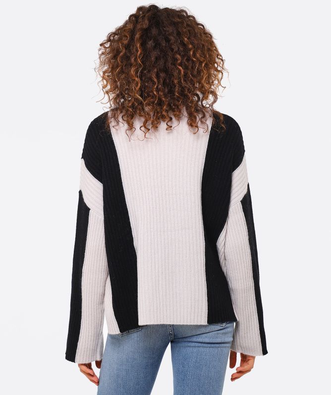 Van Kukil Sara Two-Tone Cashmere Sweater