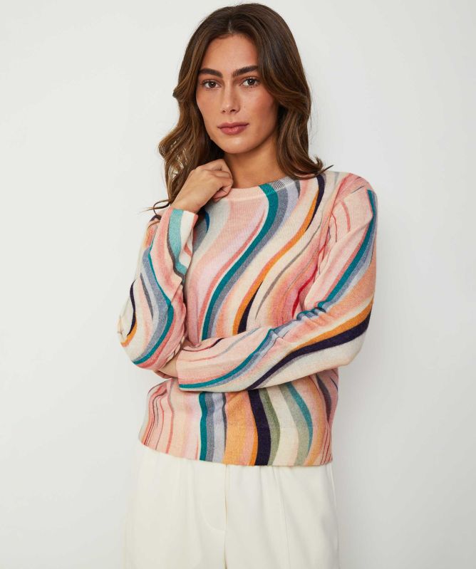 Paul Smith Swirl Crew Neck Knitted Jumper