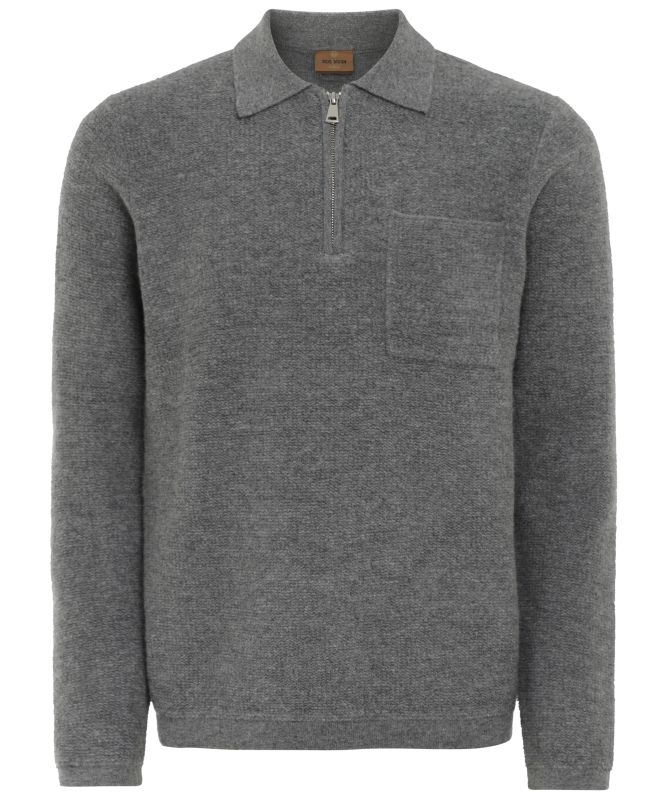 MOS MOSH MMGRyan Soft Polo Zipper Knit