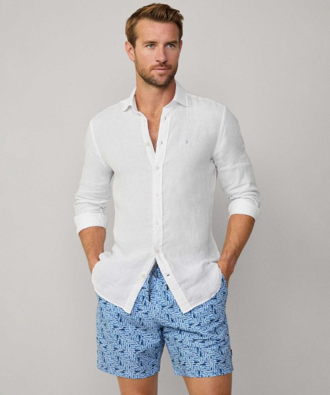 Hackett Fish Print Swim Shorts