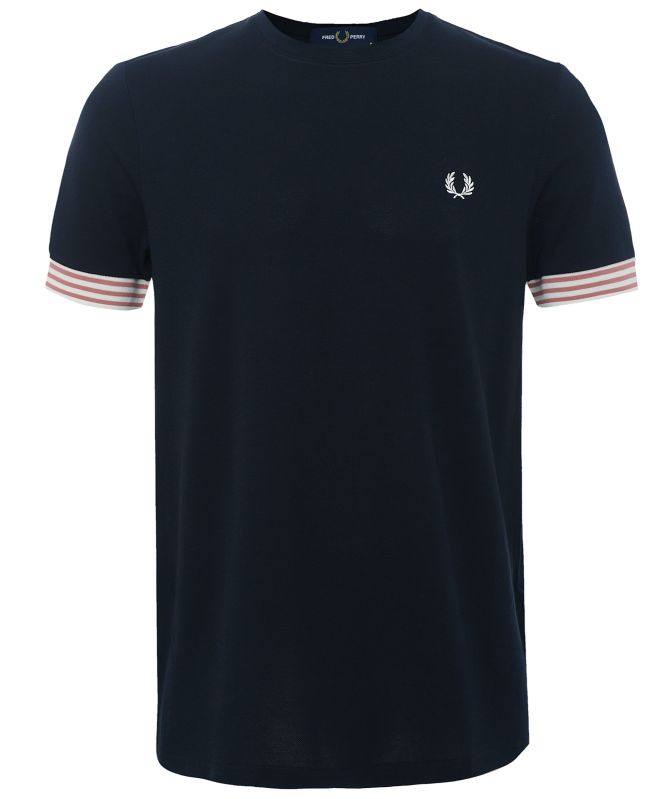 Fred Perry Striped Cuff T-Shirt