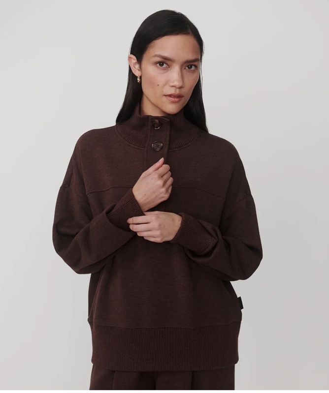 Varley Bronya Button Placket Sweat