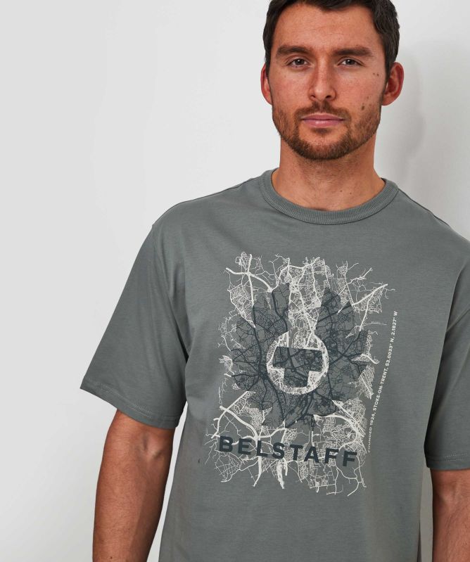 Belstaff Map Graphic T-Shirt