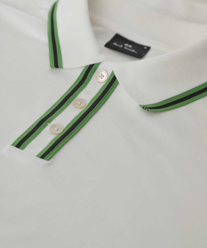 Paul Smith Striped-Trim Polo Shirt