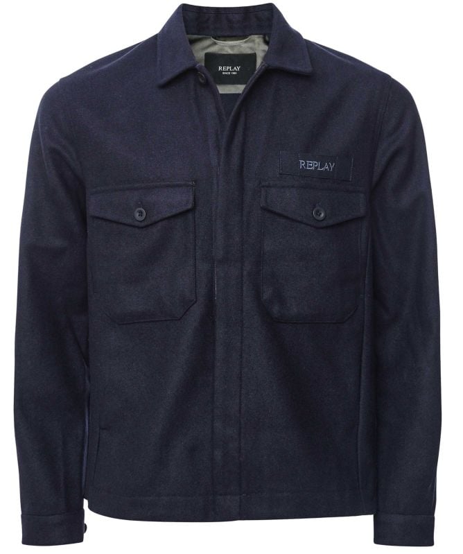 Replay Wool Blend Overshirt