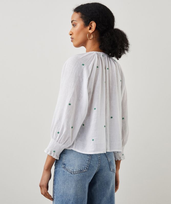 Rails Mariah Daisy Embroidered Shirt