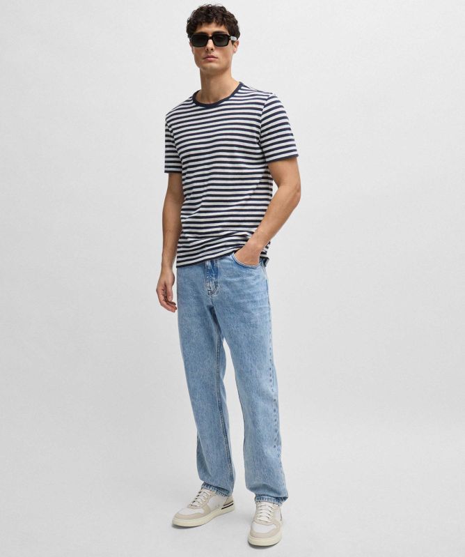 BOSS Striped Tiburt 457 T-Shirt