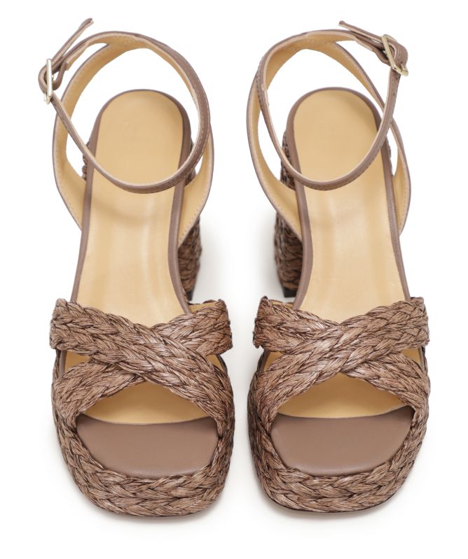 Castaner Valeriette Raffia Heeled Sandals