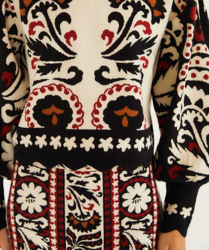 FARM Rio Winter Tapestry Knit Jumper