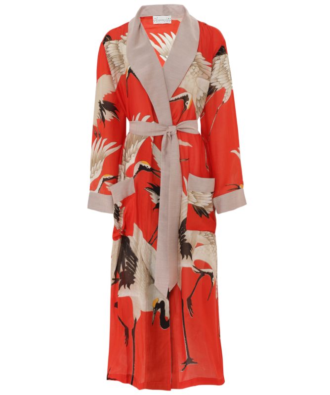 One Hundred Stars Stork Print Gown