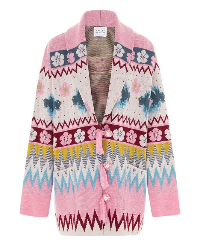 Hayley Menzies Merino Charming Birds Cardigan