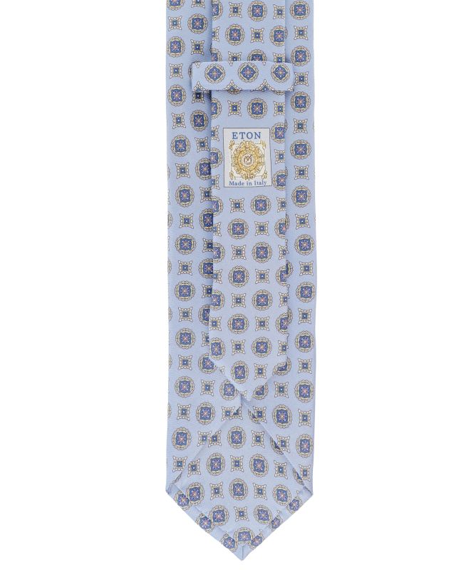 Eton Medallion Printed Silk Tie