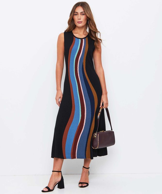 Paul Smith Rib Knit Merino Wool Dress