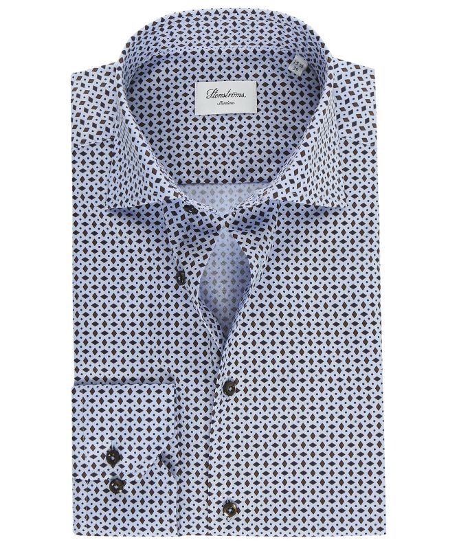 Stenstroms Slimline Diamond Print Shirt