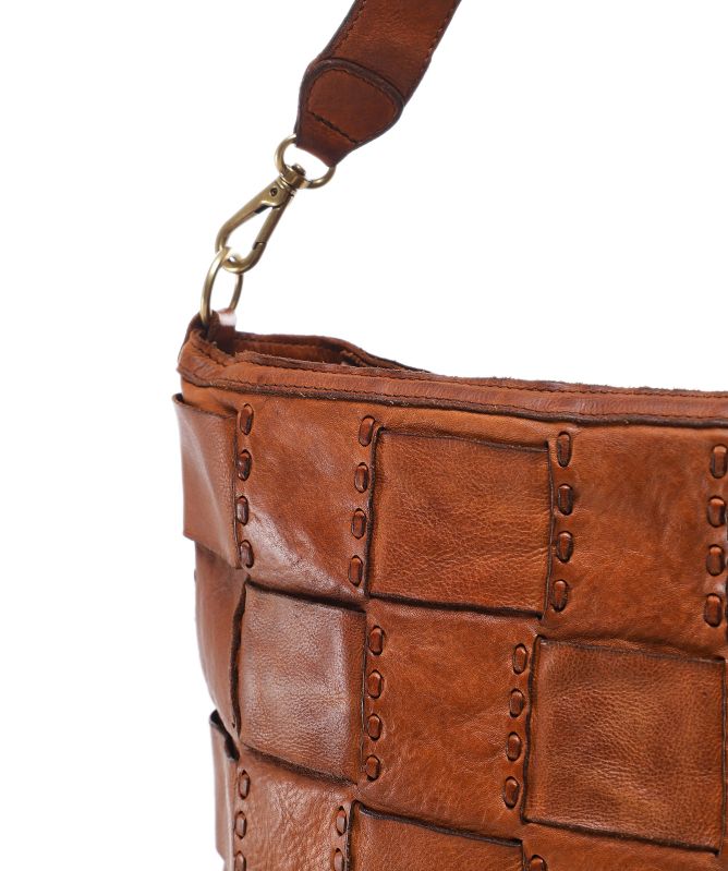 Campomaggi Edera Woven Leather Shoulder Bag