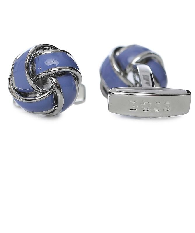 BOSS Enamel Knot Cufflinks