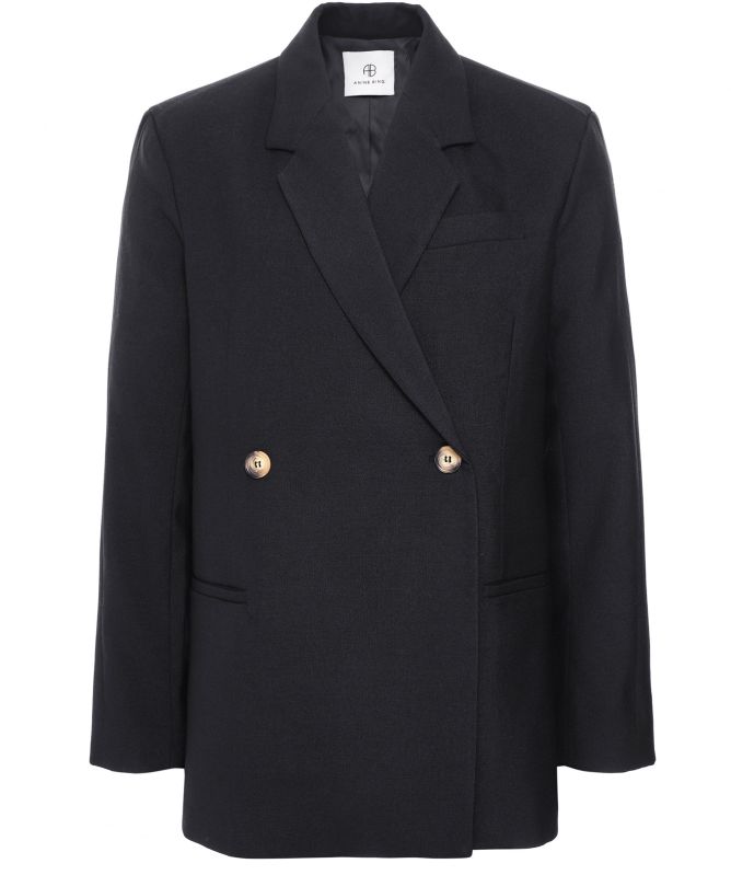 Anine Bing Kaia Tailored Wool Blazer