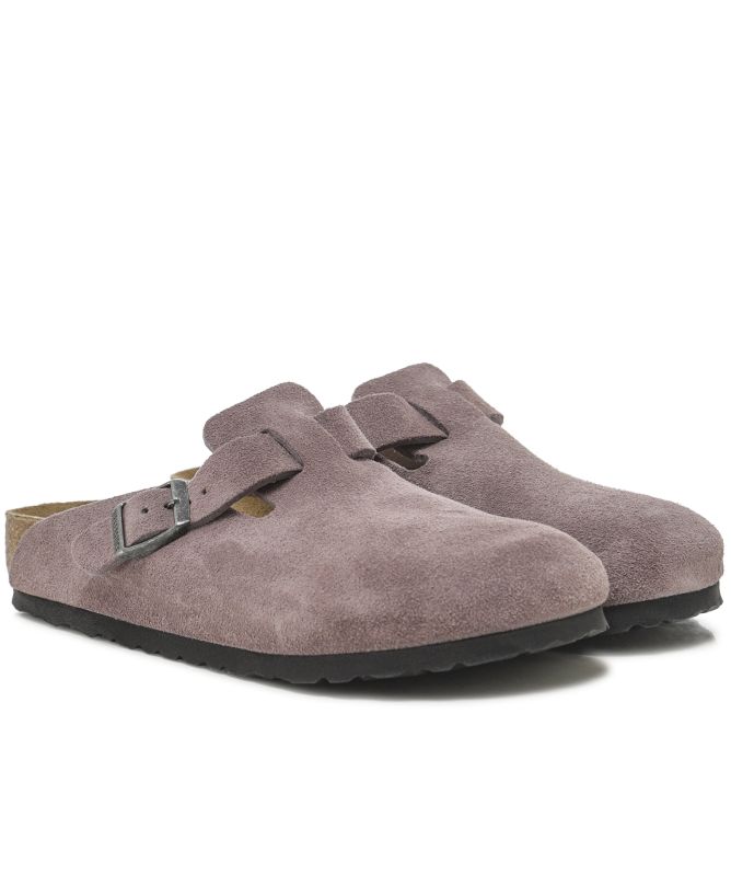 Birkenstock Boston Suede Leather Clogs