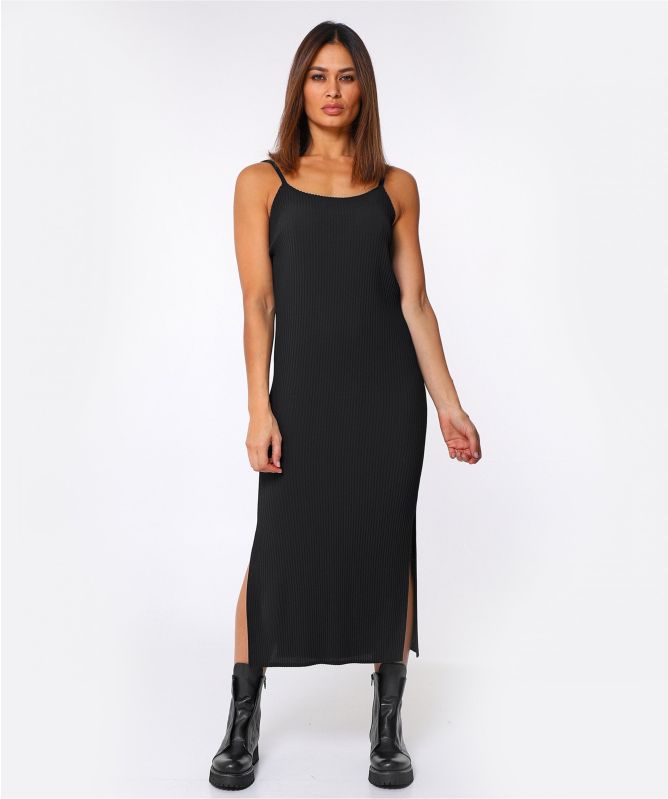 NU London Plisse V Neck Dress