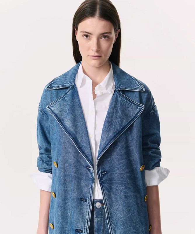 rag & bone Featherweight Alora Denim Trench Coat