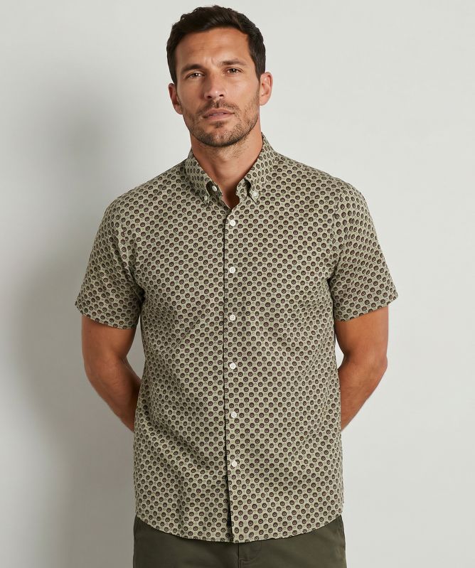 Signal Geometric Short-Sleeve Shirt