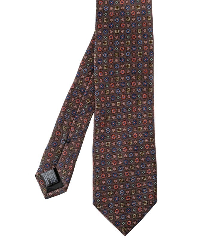Amanda Christensen Silk Geometric Floral Tie