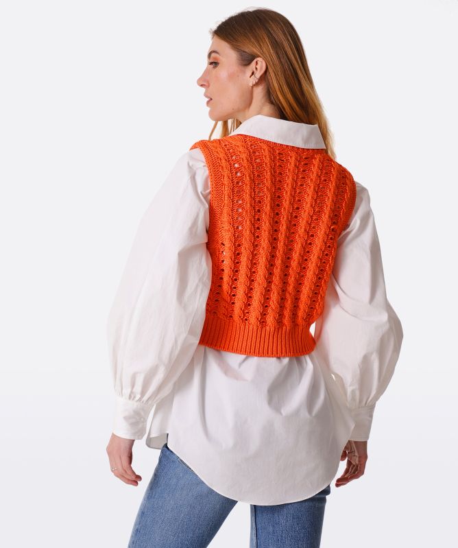 GANNI Cropped Rope Vest
