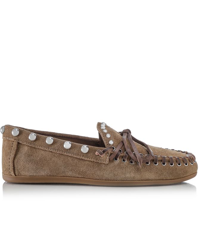 INUOVO Studded Moccasin Loafers