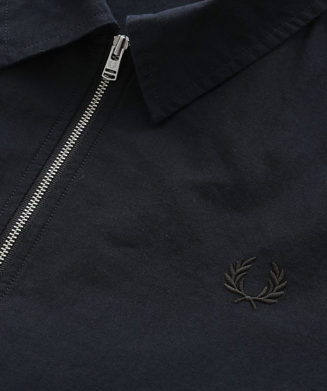 Fred Perry Zipper Through Poplin Overshirt