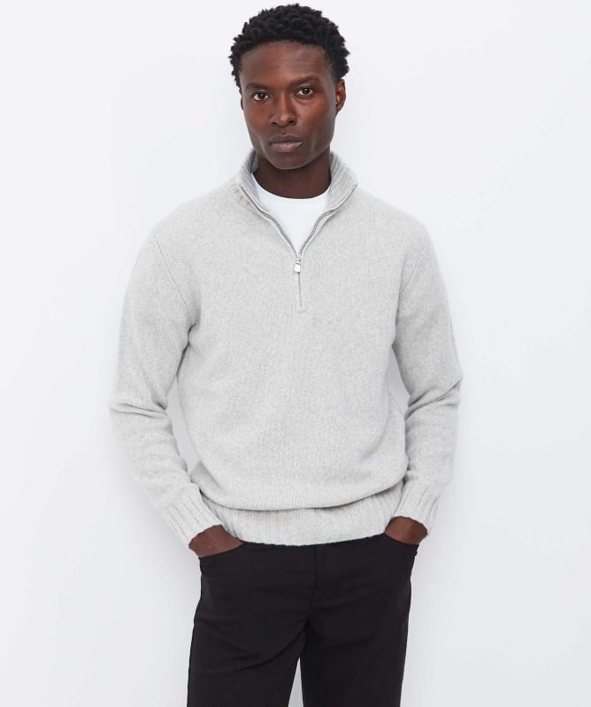 Filippo De Laurentiis Merino Half-Zip Jumper