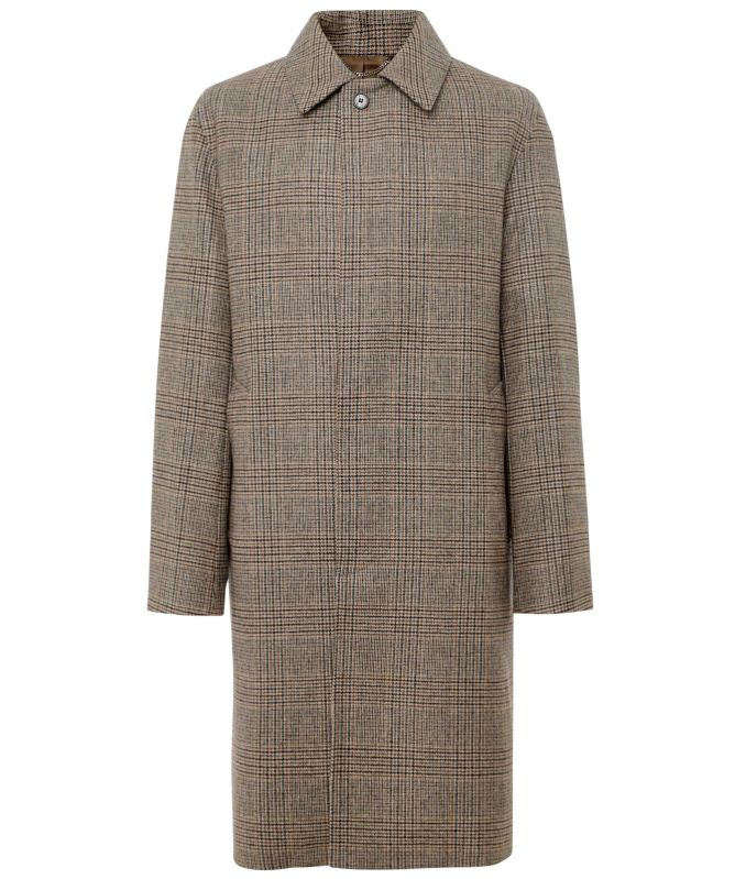Mackintosh Wool Glencheck Dunkeld Coat