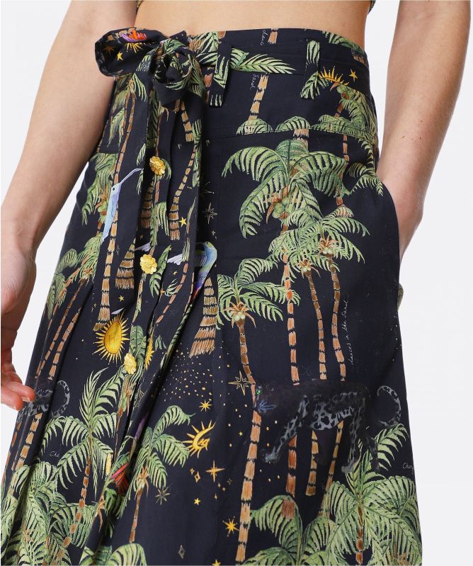 Hayley Menzies Cotton Pleated Maxi Skirt