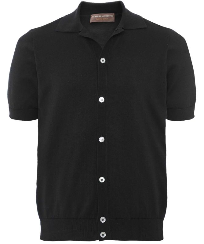 Filippo De Laurentiis Short Sleeve Button Polo
