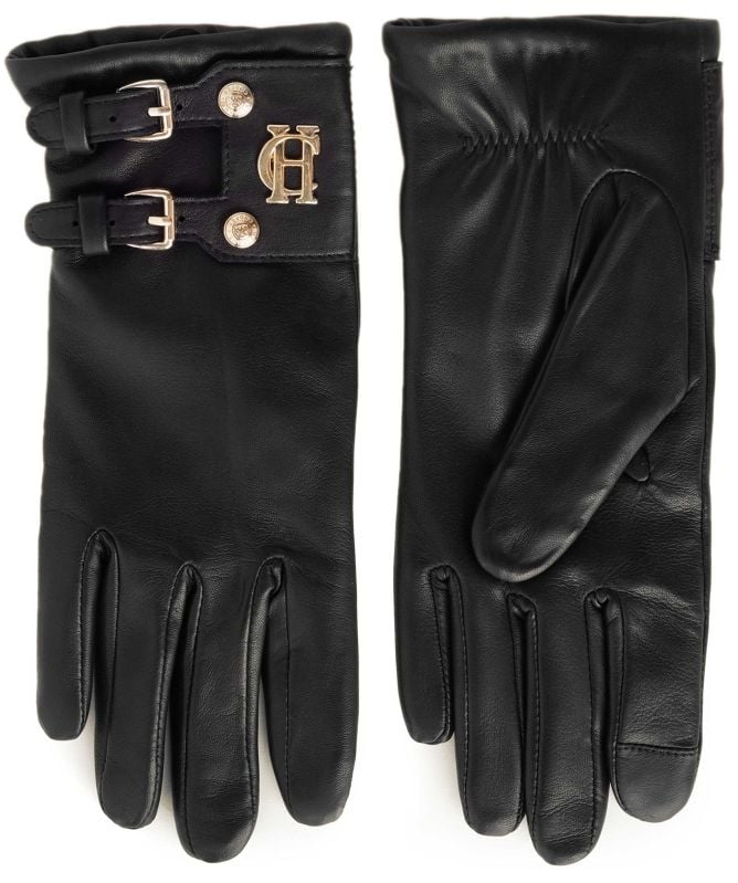 Holland Cooper Monogram Leather Gloves