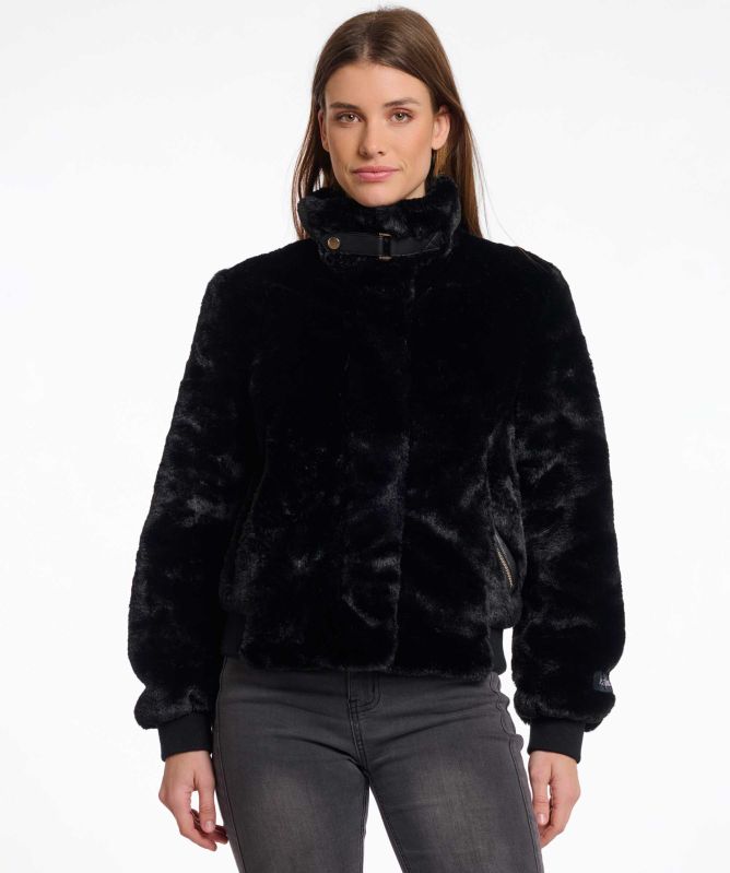 Rino and Pelle Ambra Short Faux Fur Jacket