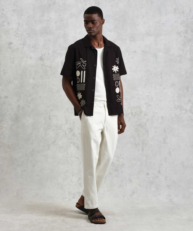 Wax London Abstract Applique Didcot Shirt