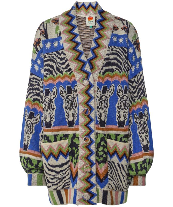 FARM Rio Zebra Ainika Cardigan