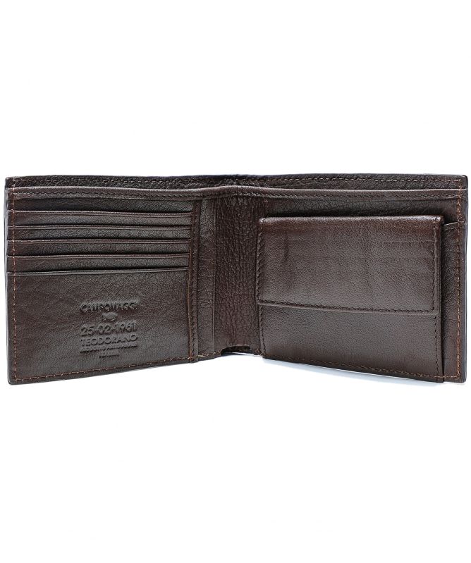 Campomaggi Leather Two Tone Coin Wallet